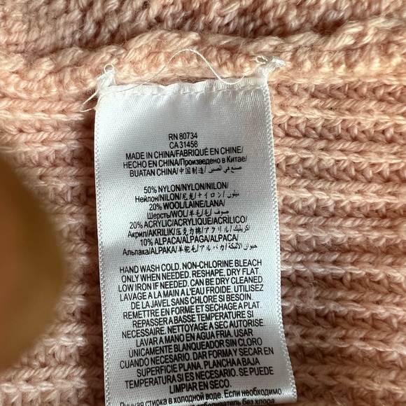 BCBGMaxAzria Light Pink Textured Sweater - Picture 5 of 9